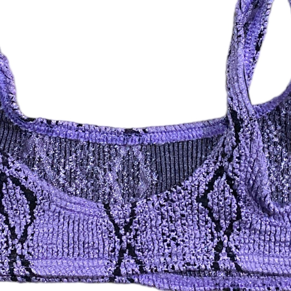 Bond Eye Limeade Edition Violet Python Bikini Top - image 7